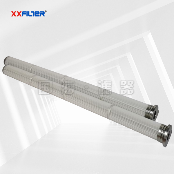 ptfe覆膜聚酯布滤筒150*3000